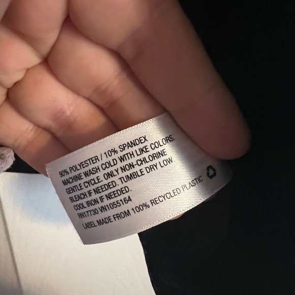 A new day medium black velvet tank top spaghetti strap adjustable v neck - Picture 7 of 7